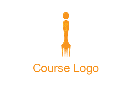 letter i incorporated with fork logo