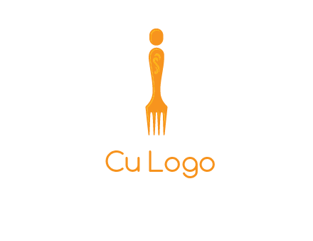 letter i incorporated with fork logo