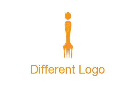 letter i incorporated with fork logo