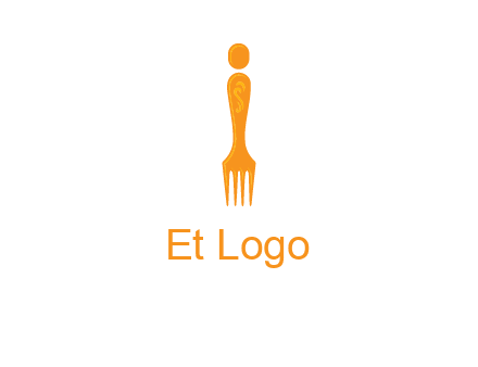 letter i incorporated with fork logo