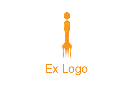 letter i incorporated with fork logo