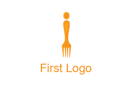 letter i incorporated with fork logo