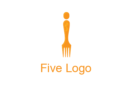 letter i incorporated with fork logo