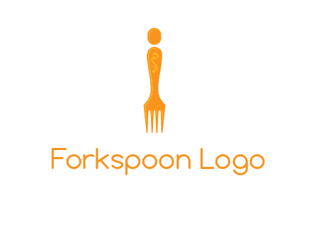 letter i incorporated with fork logo
