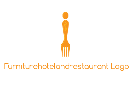 letter i incorporated with fork logo