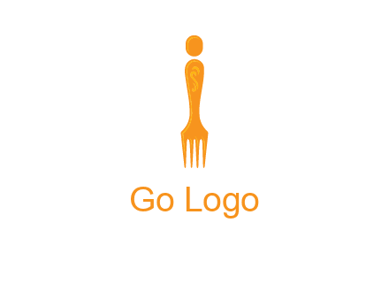 letter i incorporated with fork logo