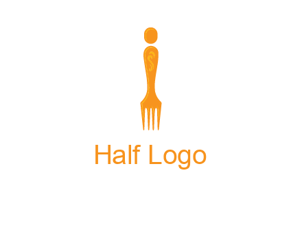 letter i incorporated with fork logo