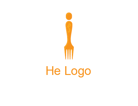 letter i incorporated with fork logo