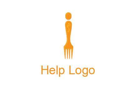 letter i incorporated with fork logo
