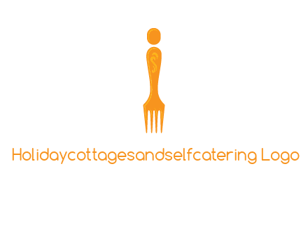 letter i incorporated with fork logo