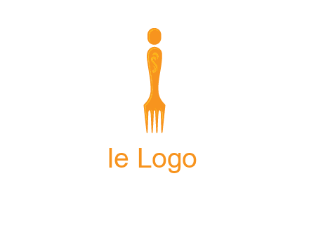 letter i incorporated with fork logo