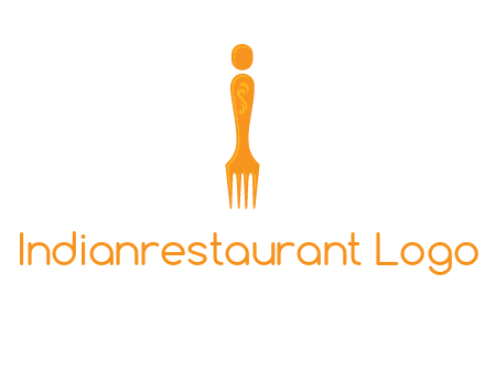 letter i incorporated with fork logo