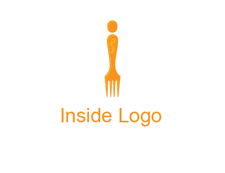 letter i incorporated with fork logo