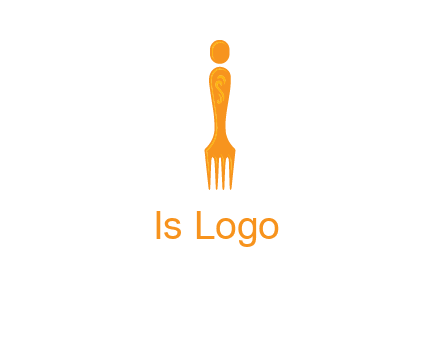 letter i incorporated with fork logo
