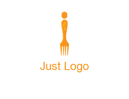 letter i incorporated with fork logo