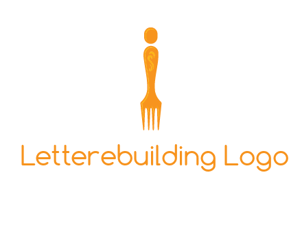 letter i incorporated with fork logo