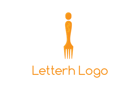 letter i incorporated with fork logo