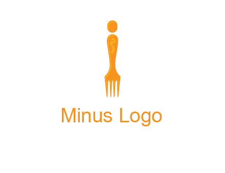 letter i incorporated with fork logo