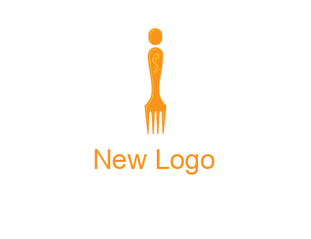 letter i incorporated with fork logo