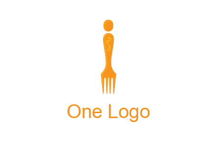 letter i incorporated with fork logo