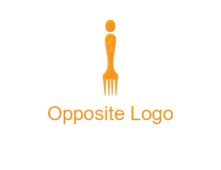 letter i incorporated with fork logo
