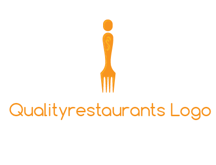 letter i incorporated with fork logo