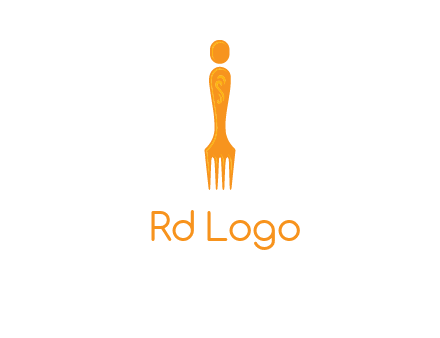 letter i incorporated with fork logo
