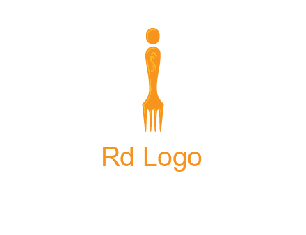 letter i incorporated with fork logo