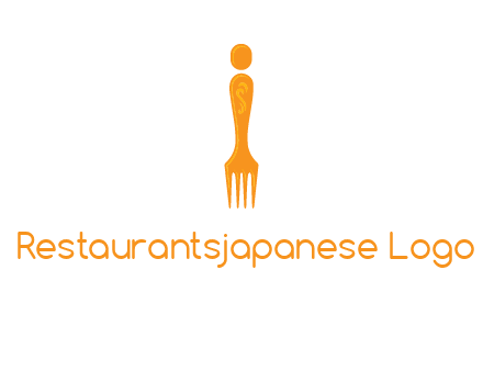 letter i incorporated with fork logo