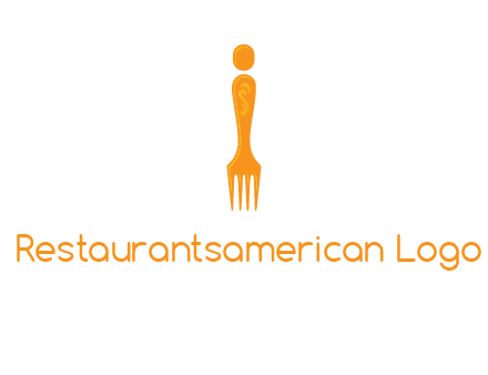 letter i incorporated with fork logo