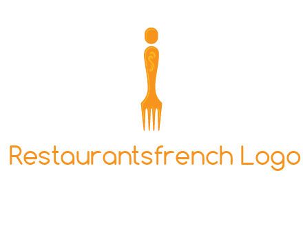 letter i incorporated with fork logo