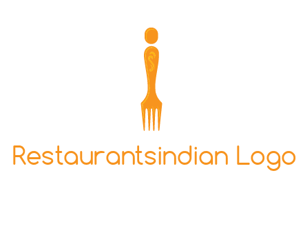 letter i incorporated with fork logo