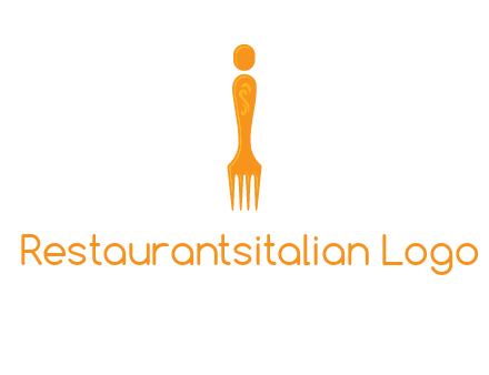 letter i incorporated with fork logo