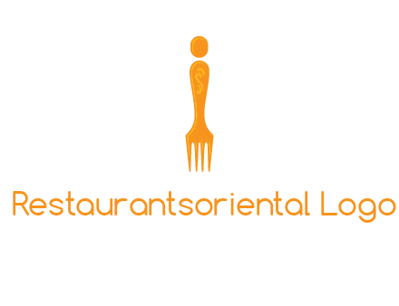 letter i incorporated with fork logo