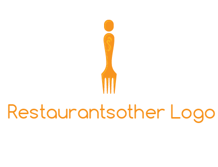letter i incorporated with fork logo