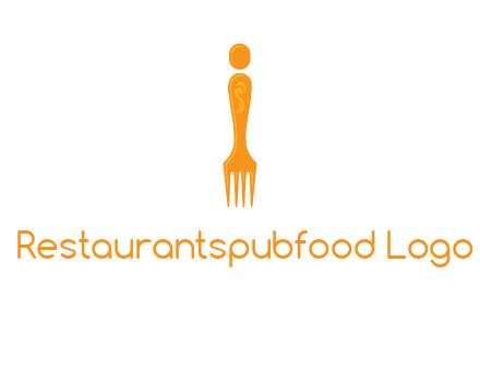 letter i incorporated with fork logo
