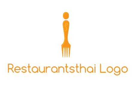 letter i incorporated with fork logo