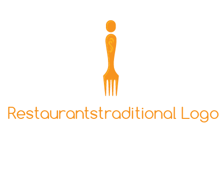 letter i incorporated with fork logo