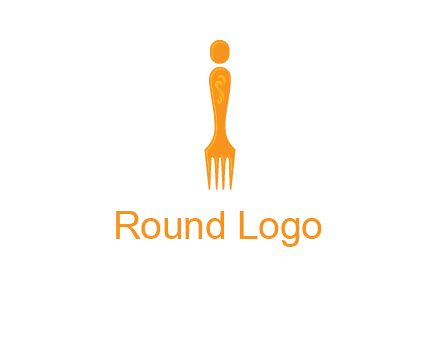 letter i incorporated with fork logo