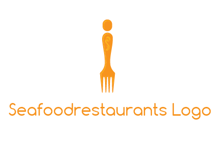 letter i incorporated with fork logo