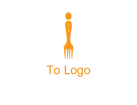 letter i incorporated with fork logo