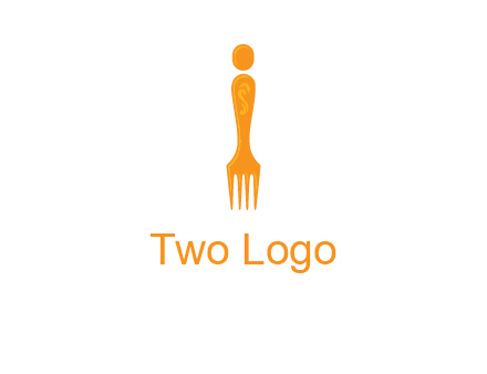 letter i incorporated with fork logo