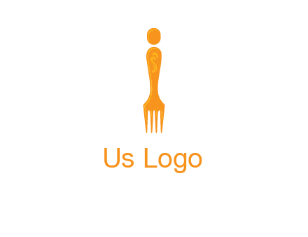 letter i incorporated with fork logo