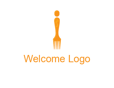 letter i incorporated with fork logo