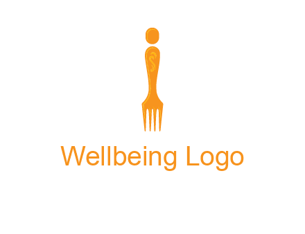 letter i incorporated with fork logo