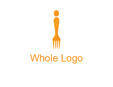 letter i incorporated with fork logo