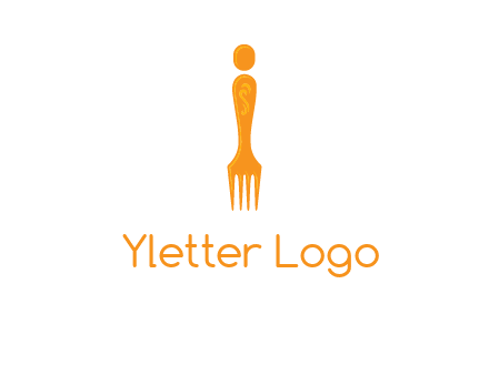 letter i incorporated with fork logo