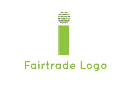 letter i with disco ball logo
