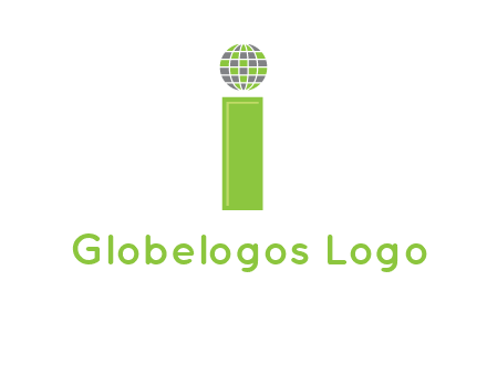 letter i with disco ball logo