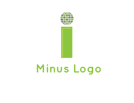 letter i with disco ball logo